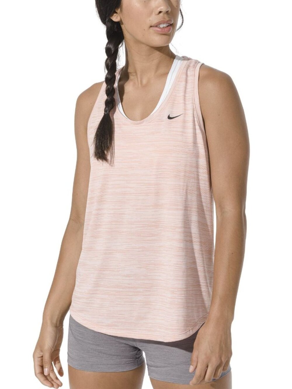 Nike Dri-FIT Legend Training Loose Fit Racerback Peach Heather Melange Space Dye